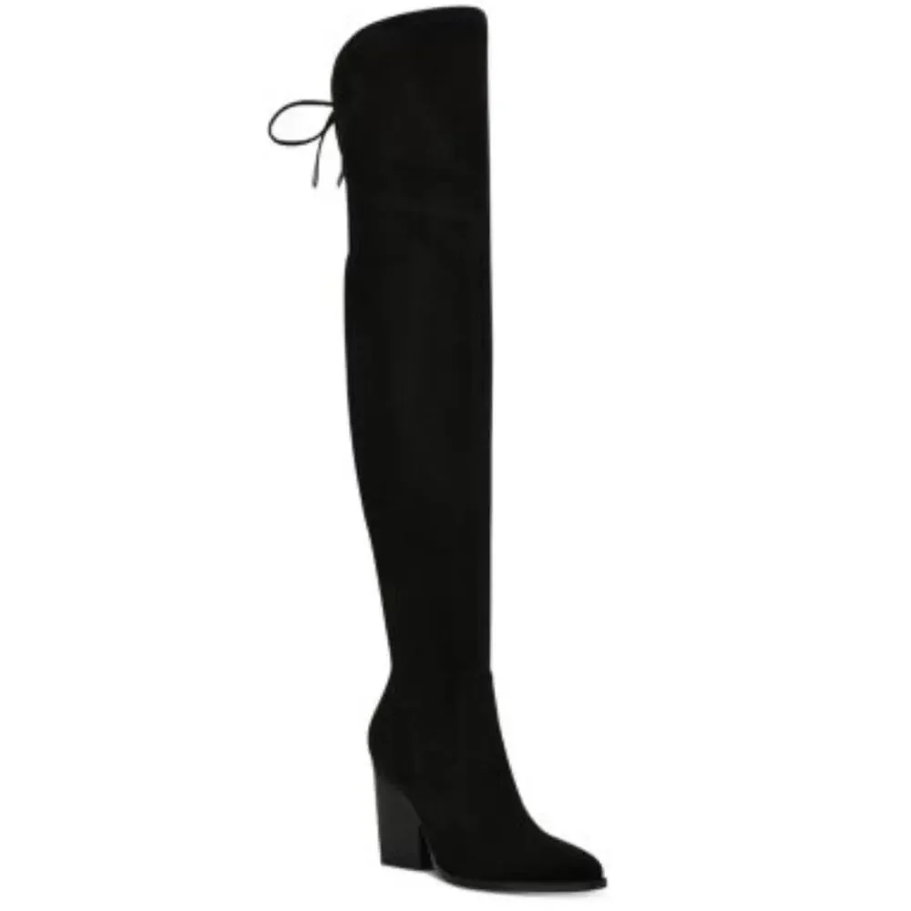 Marc Fisher LTD Okun Over The Knee Thigh Black Suede Boots Size‎ 6.5